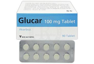 GLUCAR 100 mg 90 tablet kutu görseli