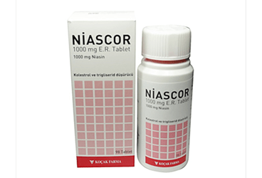 NIASCOR 1000 mg E.R. 28 tablet kutu görseli