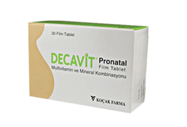 DECAVIT PRONATAL 30 film tablet kutu görseli