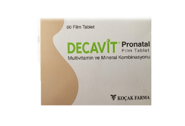 DECAVIT PRONATAL 60 film tablet kutu görseli