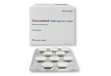 GLUCOTARD 1000 mg 100 film kaplı tablet kutu görseli