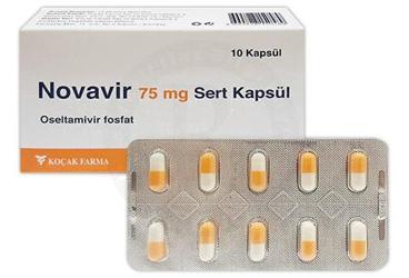 NOVAVIR 75 mg sert kapsül (10 adet) kutu görseli