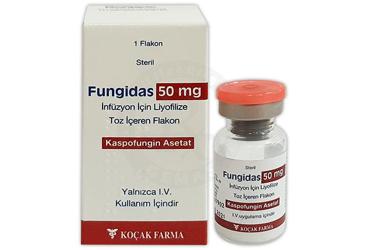 FUNGIDAS 50 mg infüzyon için liyofilize toz 1 flakon kutu görseli