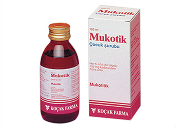 MUKOTIK pediyatrik 100 mg 100 ml şurup kutu görseli