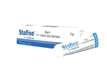 STAFINE %1 VISKOZ göz damlası 5 gr kutu görseli