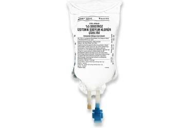 %5 DEKSTROZ izotonik Sodyum Klorür çözeltisi 500 ml (MEDIFLEKS-setsiz) kutu görseli
