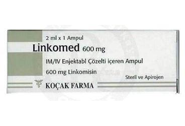 LINKOMED 600 mg 1 ampül kutu görseli