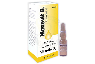 MONOVIT D3 300.000 I.U/ml I.M. oral ampül kutu görseli