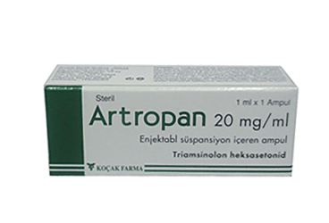 ARTROPAN 20 mg/ml steril enj. sus. içeren 1 ampül kutu görseli