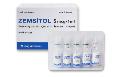 ZEMSITOL 5 mcg/ml enjeksiyonluk çözelti içeren 5 ampül kutu görseli