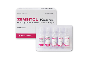 ZEMSITOL 10 mcg/2ml enjeksiyonluk çözelti içeren 5 ampül kutu görseli