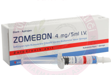 ZOMEBON 4 mg/5ml IV inf. için kon.çözelti kutu görseli