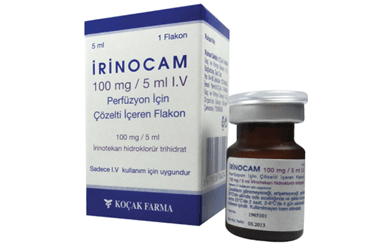 IRINOCAM 100 mg/5 ml IV perfüzyon için enjektabl steril solüsyon kutu görseli