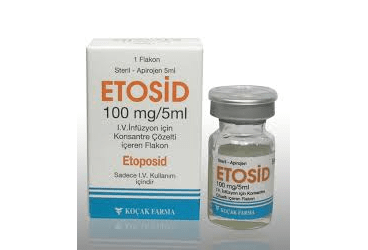 ETOSID 100mg/5 ml IV inf. için kon. solüsyon içeren 1 flakon kutu görseli