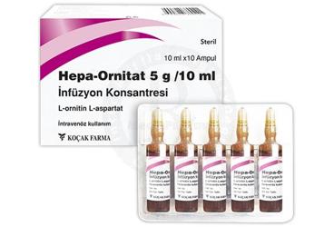 HEPA-ORNITAT 5G/10ml infüzyon konsantesi 10 ampül kutu görseli
