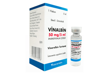 VINALBIN 50 mg / 5 ml enjeksiyonluk çözelti kutu görseli