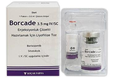 BORCADE 3.5 mg IV enjeksiyonluk çözelti için liyofilize toz içeren flakon kutu görseli