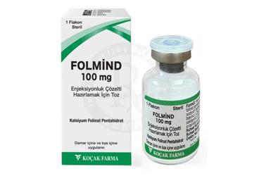 FOLMIND 100 mg enjeksiyonluk çözelti hazırlamak için toz kutu görseli