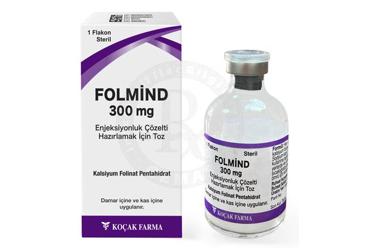 FOLMIND 300 mg enjeksiyonluk çözelti hazırlamak için toz kutu görseli
