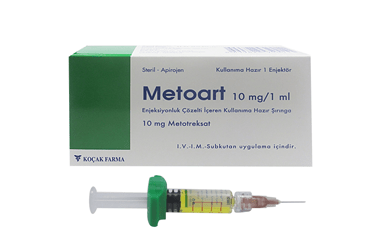 METOART 10 mg/1 ml enj. çöz. içeren kullanıma hazır şırınga kutu görseli