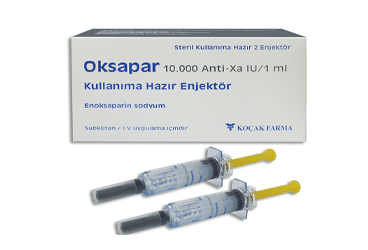 OKSAPAR 10000 ANTI-XA/0.8 ml kullanıma hazır enjektör kutu görseli