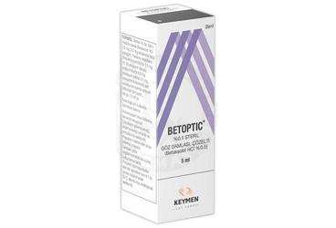 BETOPTIC % 0.5 steril göz damlası çözelti (5 ml) kutu görseli