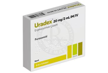 URADEX 20mg/2 ml IM/IV enj. çöz. içeren 5 ampül kutu görseli