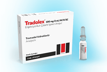 TRADOLEX 100 mg/2 ml IM/IV/SC enjeksiyonluk çözelti içeren 5 ampül kutu görseli