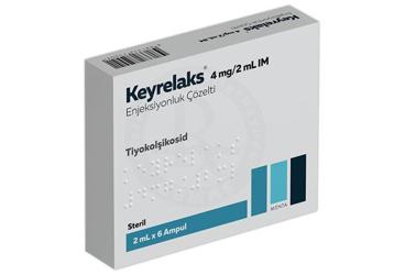 KEYRELAKS 4 mg/2 ml IM enj. için çöz. içeren 6 ampül kutu görseli