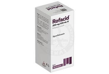 ROFACID 200 mg/100 ml IV infüzyon için çözelti içeren flakon kutu görseli