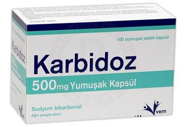 KARBIDOZ 500 mg yumuşak kapsül kutu görseli