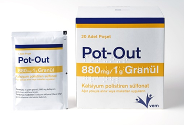 POT-OUT 880 mg / 1 G granül (20 adet) kutu görseli