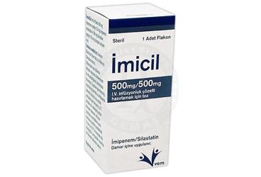 IMICIL 500 mg/500 mg IV infüzyonluk çözelti hazırlamak için toz kutu görseli