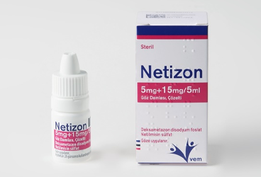 NETIZON 5 mg + 15 mg/5 ml göz damlası kutu görseli