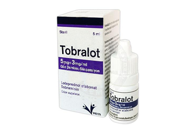 TOBRALOT 5 mg + 3 mg / ml göz damlası . süspansiyon kutu görseli