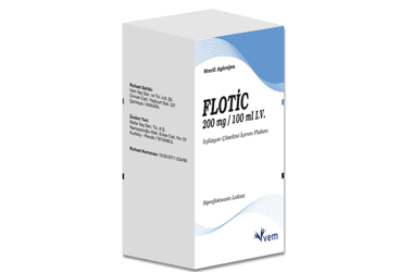 FLOTIC 200 mg/100 ml IV inf.çöz.içeren flakon kutu görseli