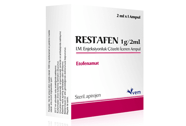 RESTAFEN 1 G/2 ml IM enjeksiyonluk çözelti içeren 1 ampül kutu görseli