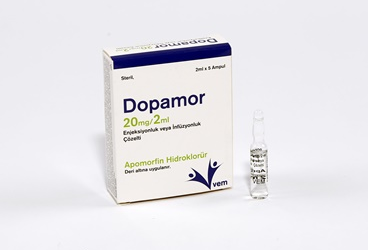 DOPAMOR 20 mg/2 ml enjeksiyonluk veya infüzyonluk çözelti 5 ampül kutu görseli
