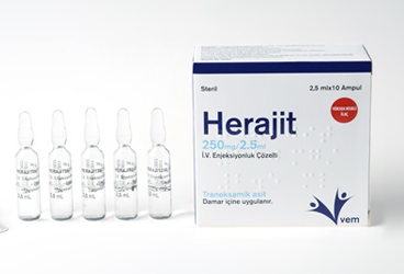 HERAJIT 250 mg/2.5 ml IV enjeksiyonluk çözelti kutu görseli