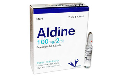 ALDINE 100 mg/2 ml enjeksiyonluk çözelti (5 ampül) kutu görseli