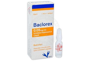 BACLOREX 0 05 mg ml intratekal enjeksiyonluk çözelti kutu görseli