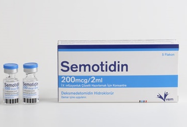 SEMOTIDIN 200 mcg / 2 ml I.V. infüzyonluk çözelti hazırlamak için konsantre ( 5 flakon ) kutu görseli