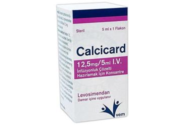 CALCICARD 12.5 mg/5 ml LV infüzyonluk çözelti hazırlamak için konsantre kutu görseli