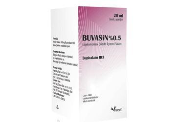 BUVASIN %0.5 enj.çöz. içeren flakon 1x20 ml flakon kutu kutu görseli