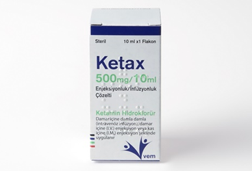 KETAX 500 mg/10 ml enjeksiyonluk/infüzyonluk çözelti kutu görseli