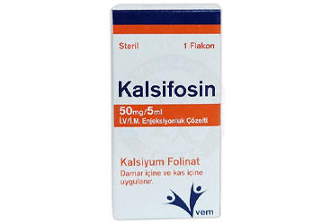 KALSIFOSIN 50 mg/ 5 ml I.V./ I.M. enjeksiyonluk çözelti (1 flakon) kutu görseli