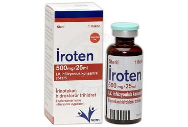 IROTEN 500mg/25 ml I.V infüzyonluk konsantre çözelti kutu görseli