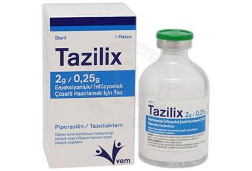 TAZILIX 2 G/0.25 G enjeksiyonluk/infüzyonluk çözelti hazırlamak için toz (1 adet) kutu görseli