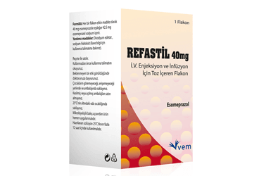 REFASTIL 40 mg IV enjeksiyon ve infüzyon için toz içeren 1 flakon kutu görseli