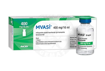 MVASI 400 mg/16 ml infüzyonluk çözelti hazırlamak için konsantre (1flakon) kutu görseli